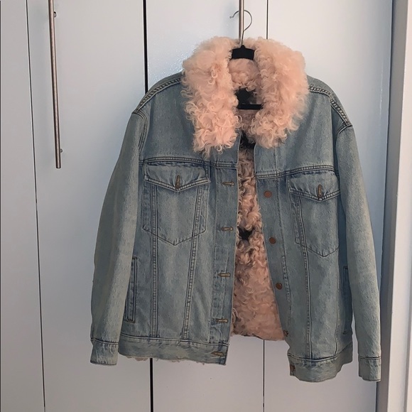 alexander wang denim coat